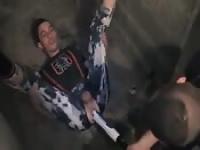 Taking a massive dildo