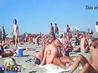 Fucking in a nudist beach