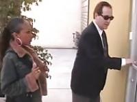 An old man fucks a black whore