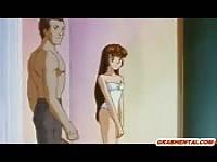 Young girl next door opens wide