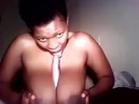 Hot busty ebony girl