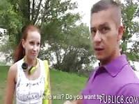 Eurobabe pounded by two dudes for money