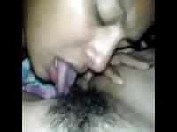 Hairy licking lesbians