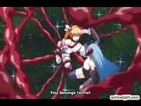 Anime babes get fucked by tentacles