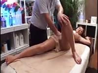 Oily Japanese massage and fuck