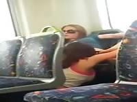 On her knees in public sucking it