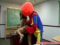 Hot Girl Fucks Clown at School