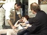 Naughty French girl get fingered