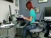 Ash fucks Elle in the kitchen