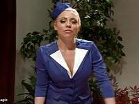 Bound stewardesses anal fucked