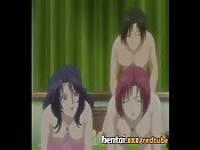 Pounding a pair of teen chicks